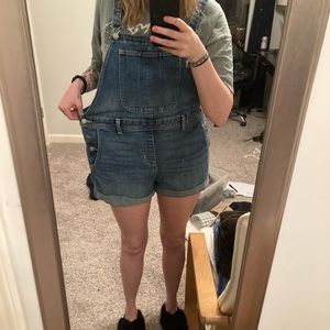 old navy denim overalls